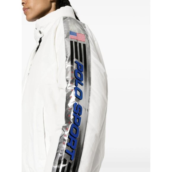 Polo Ralph Lauren Sport Ski Puffer White Silver ( M ) - Picture 7 of 9